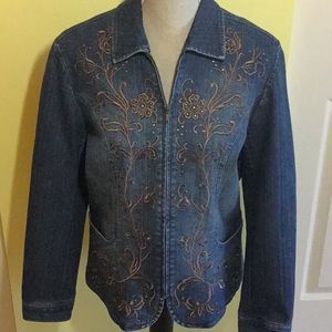 Coldwater Creek Jean Jacket SZ M